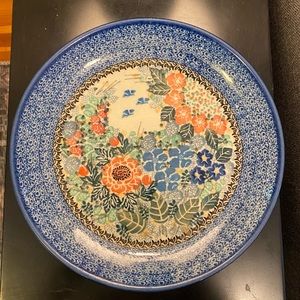 10.25” Polish Pottery Dinner Plate. Unikat. Great condition.